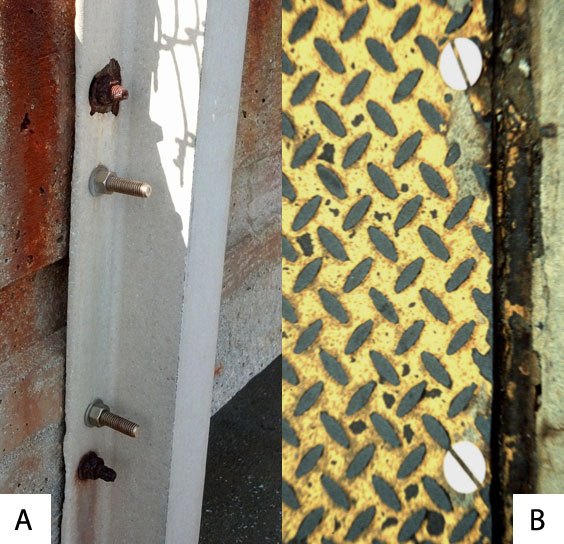 Examples of good and bad galvanic corrosion ratios