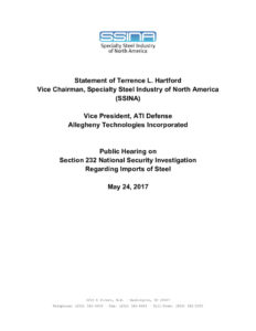 Hartford Testimony