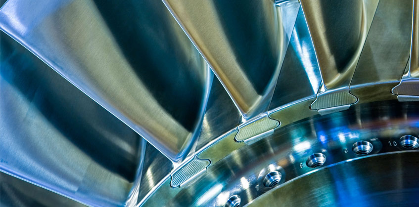 Close up of stainless steel blades